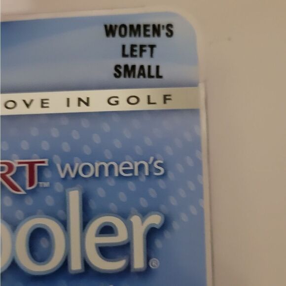 NWT FJ Women’s Left Golf Glove (Small) Stacooler white 1/2 finger design - Picture 3 of 5